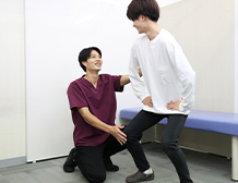 交通事故患者のストレッチ